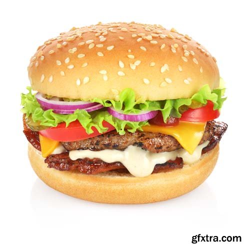 Hamburger Isolated - 10xJPGs