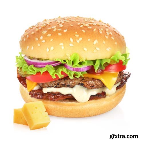 Hamburger Isolated - 10xJPGs