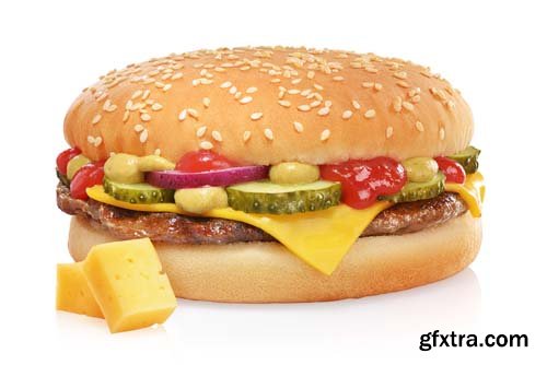 Hamburger Isolated - 10xJPGs