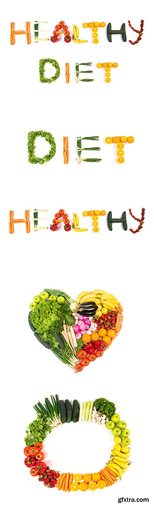 HEALTHY DIET Isolated - 11xJPGs