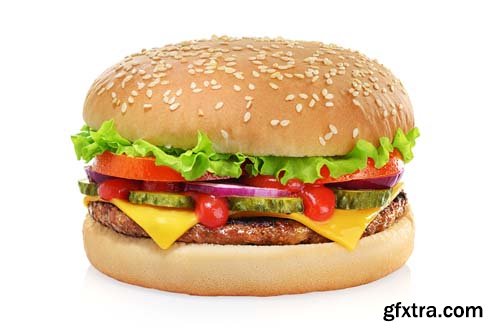 Hamburger Isolated - 10xJPGs