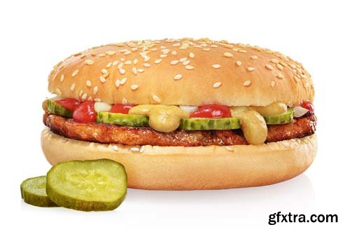 Hamburger Isolated - 10xJPGs