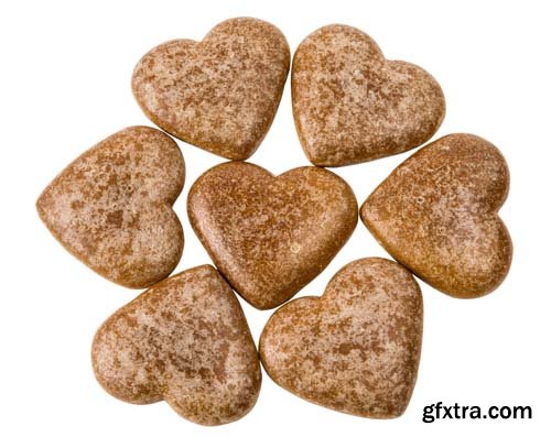 Heart Cookies Isolated - 13xJPGs