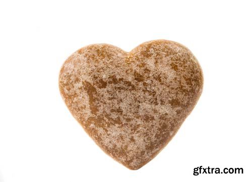 Heart Cookies Isolated - 13xJPGs