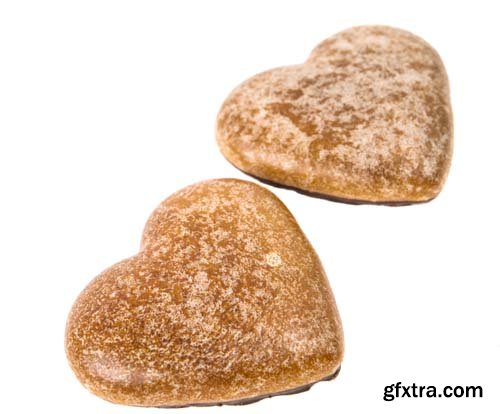 Heart Cookies Isolated - 13xJPGs