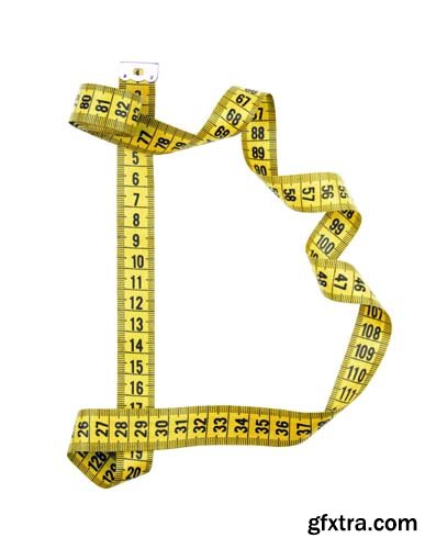 Measuring Tape Diet Isolated - 5xJPGs