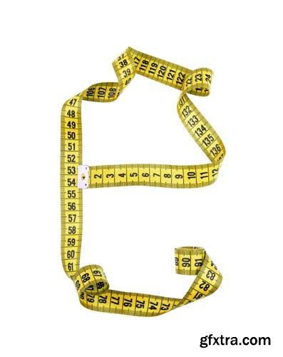 Measuring Tape Diet Isolated - 5xJPGs