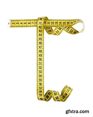 Measuring Tape Diet Isolated - 5xJPGs