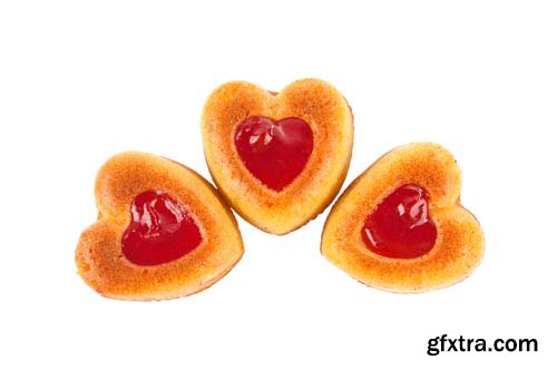 Muffins Heart Isolated - 10xJPGs