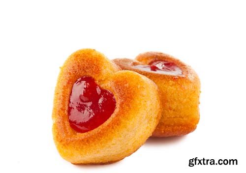 Muffins Heart Isolated - 10xJPGs