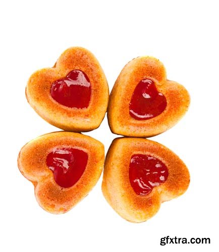 Muffins Heart Isolated - 10xJPGs