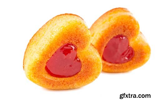 Muffins Heart Isolated - 10xJPGs