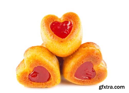 Muffins Heart Isolated - 10xJPGs