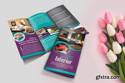 Trifold Interior Brochure Template Vol2.