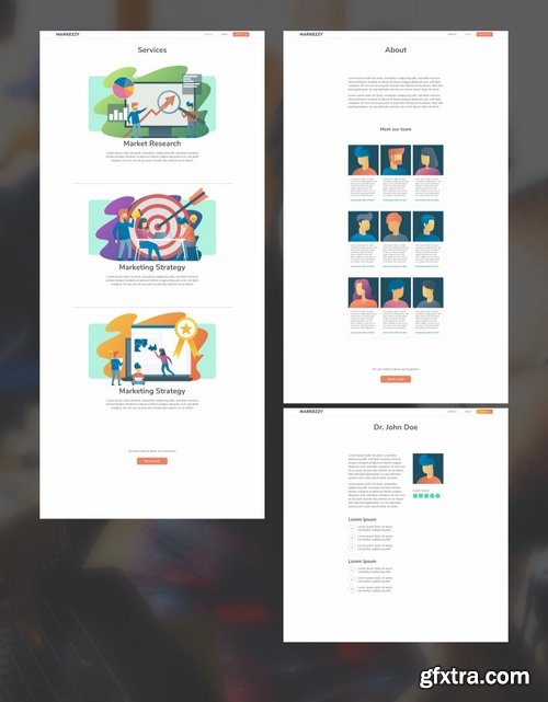 MARKEZZY Marketing Agency Homepage & Illustration