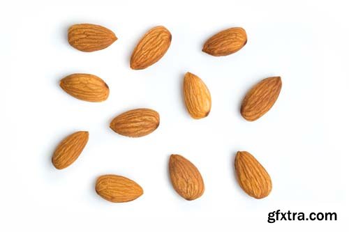 Almonds Isolated - 10xJPGs