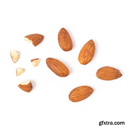 Almonds Isolated - 10xJPGs