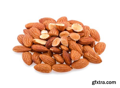 Almonds Isolated - 10xJPGs