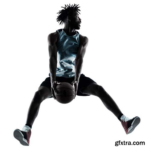 Basketball Player Man Isolated - 20xJPGs