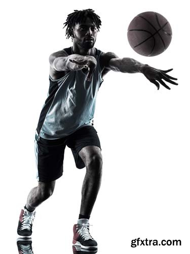 Basketball Player Man Isolated - 20xJPGs