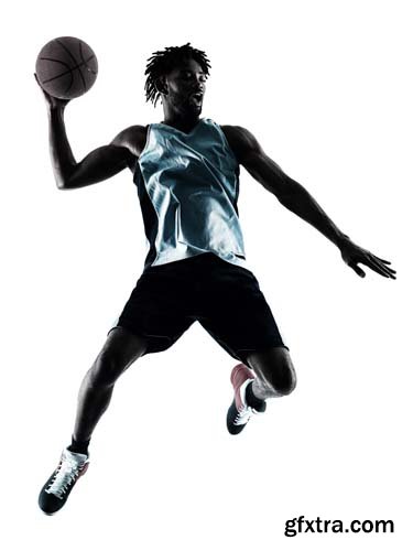 Basketball Player Man Isolated - 20xJPGs