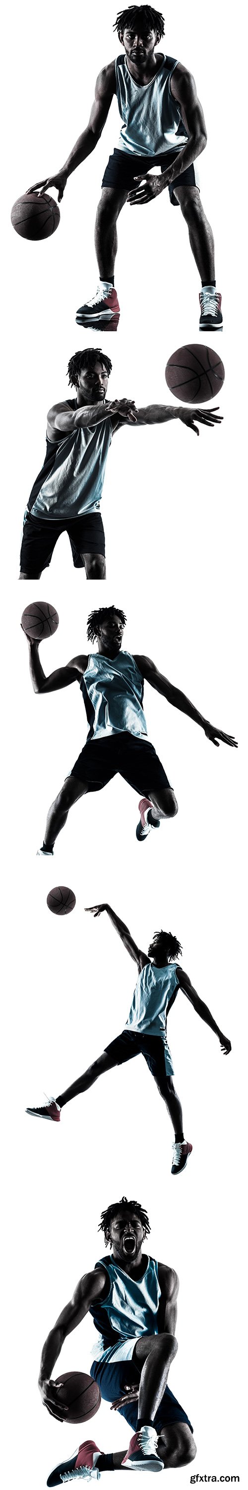 Basketball Player Man Isolated - 20xJPGs