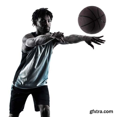 Basketball Player Man Isolated - 20xJPGs