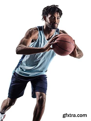 Basketball Player Man Isolated - 20xJPGs