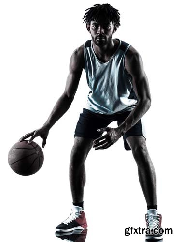 Basketball Player Man Isolated - 20xJPGs