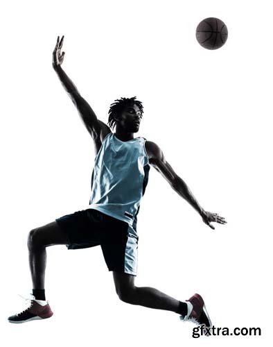 Basketball Player Man Isolated - 20xJPGs