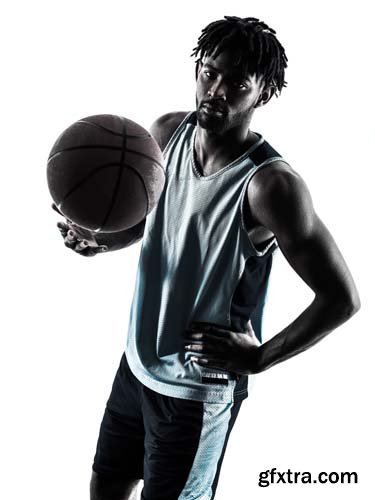 Basketball Player Man Isolated - 20xJPGs