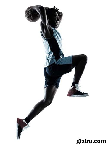 Basketball Player Man Isolated - 20xJPGs