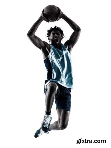 Basketball Player Man Isolated - 20xJPGs