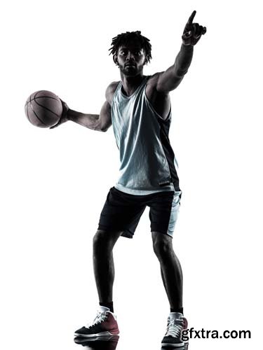 Basketball Player Man Isolated - 20xJPGs