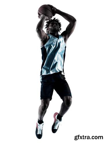 Basketball Player Man Isolated - 20xJPGs