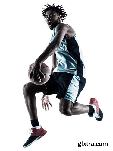 Basketball Player Man Isolated - 20xJPGs