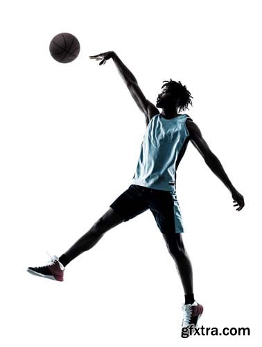 Basketball Player Man Isolated - 20xJPGs