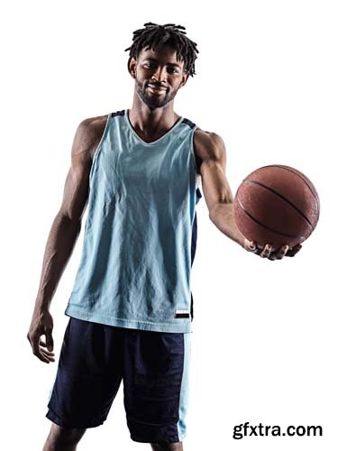 Basketball Player Man Isolated - 20xJPGs