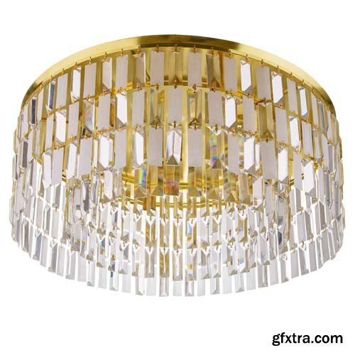 Gold Chandelier Isolated - 30xJPGs