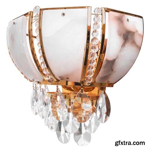 Gold Chandelier Isolated - 30xJPGs