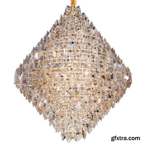 Gold Chandelier Isolated - 30xJPGs