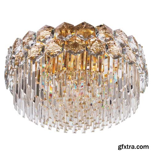 Gold Chandelier Isolated - 30xJPGs