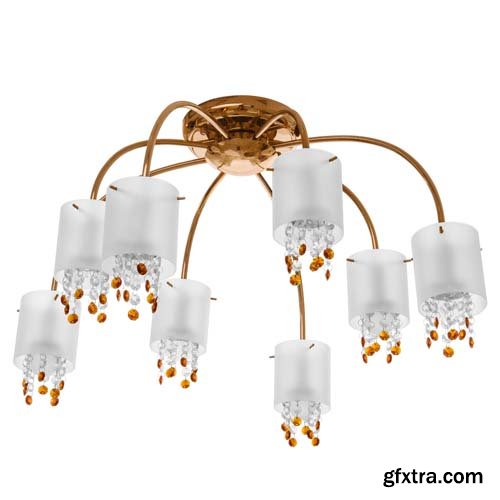 Gold Chandelier Isolated - 30xJPGs