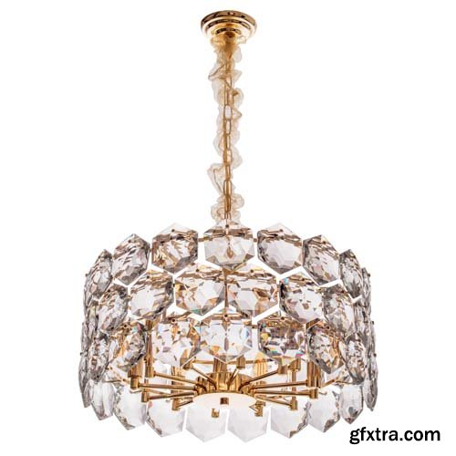 Gold Chandelier Isolated - 30xJPGs