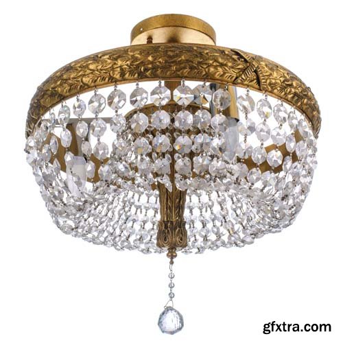 Gold Chandelier Isolated - 30xJPGs