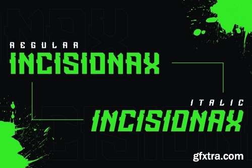 CM - Incisionax Exclusive Display Font 3809140