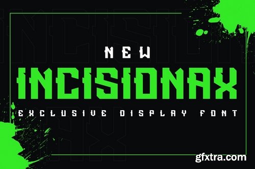 CM - Incisionax Exclusive Display Font 3809140