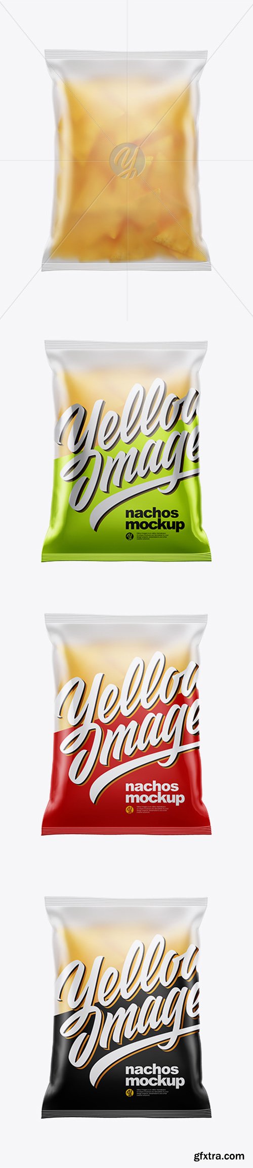 Frosted Bag With Nachos Mockup 38532