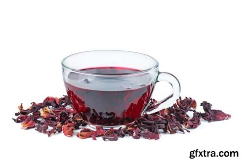 Hibiscus Tea Isolated - 7xJPGs