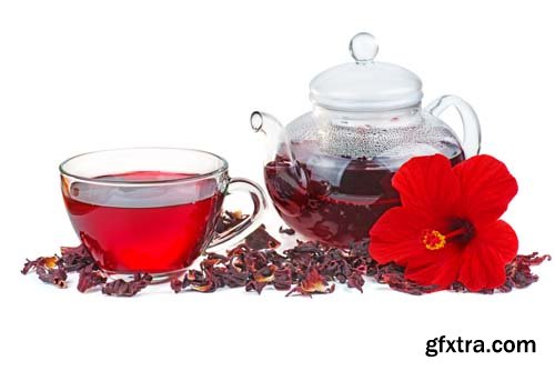 Hibiscus Tea Isolated - 7xJPGs